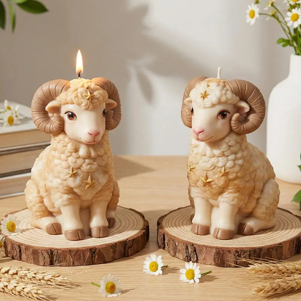3D Lamb Silicone Mold – Candle, Soap, Resin & Wax DIY Crafting