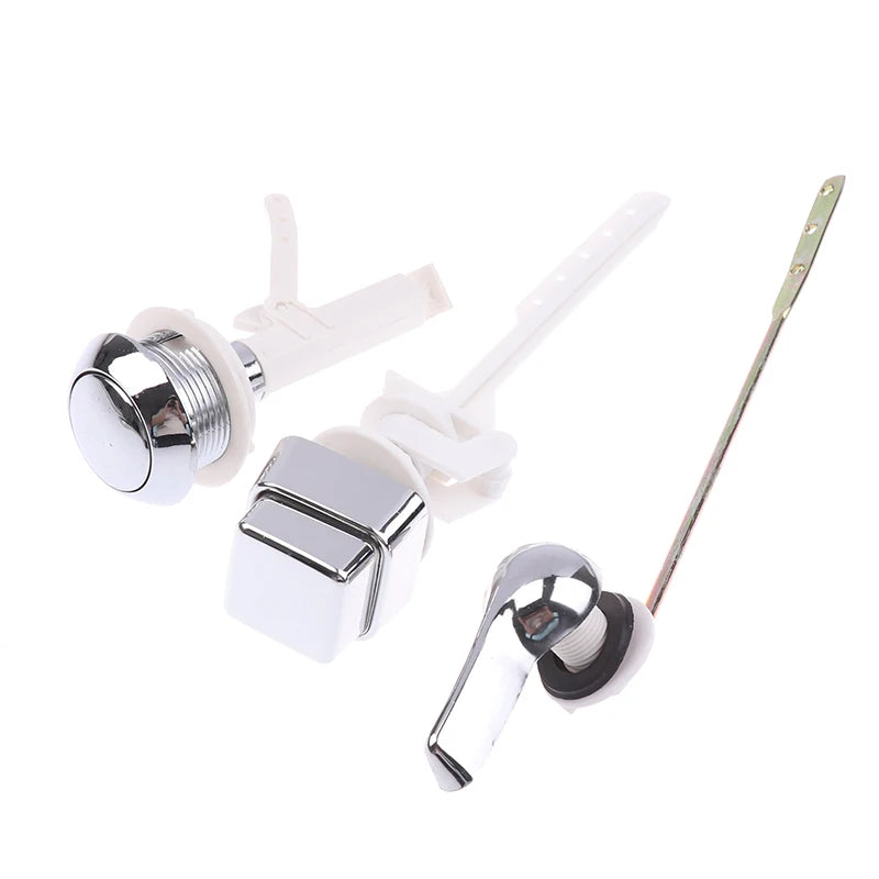 1Pc Plastic Push Button Toilet Flush Kit Front/Side/Top Mount Trip Lever Handle Side Button Switch For Toilet Seat Water Tank Oasis Select