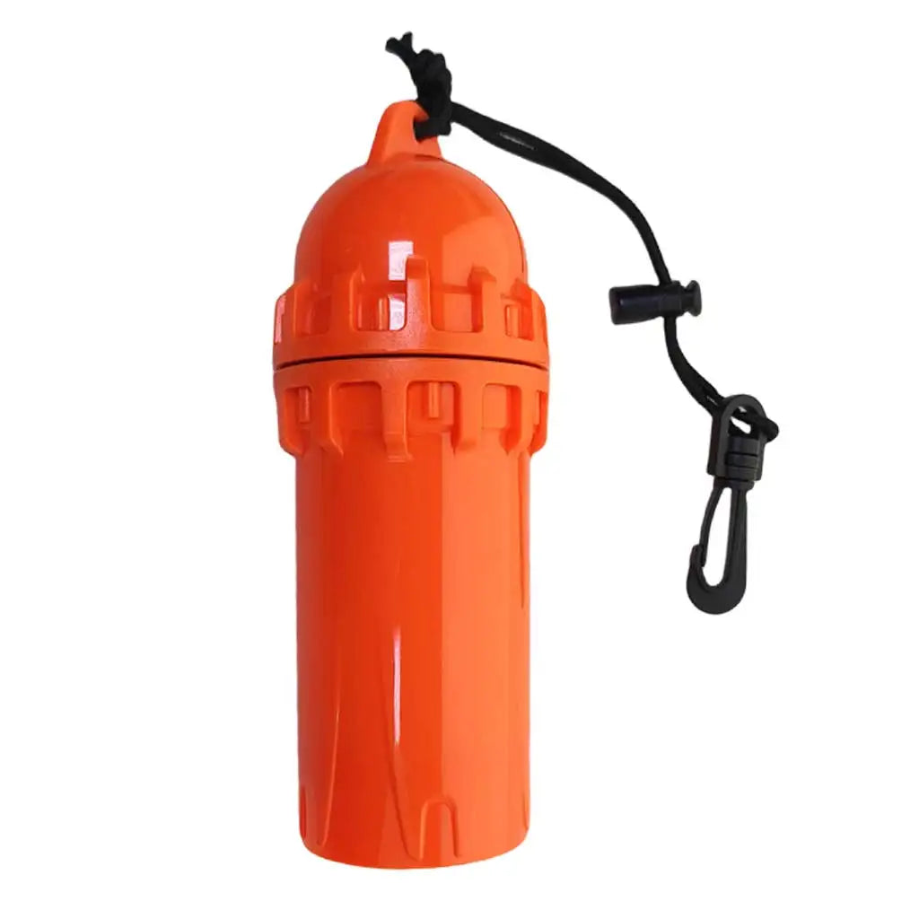 50m Protected Scuba Diving Dry Box Snorkelling Waterproof Container Case with Snap Hook Oasis Select Orange