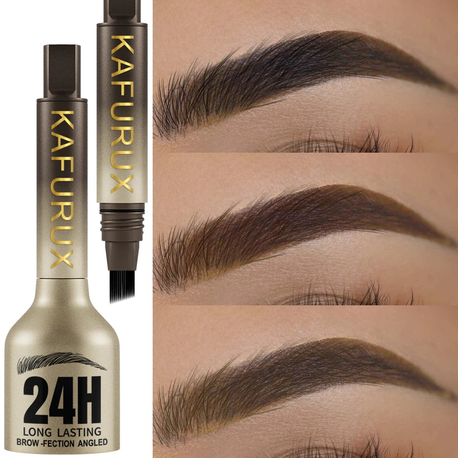 KAFURUX 3D Microblade Eyebrow Dye Cream – Waterproof & Long-Lasting