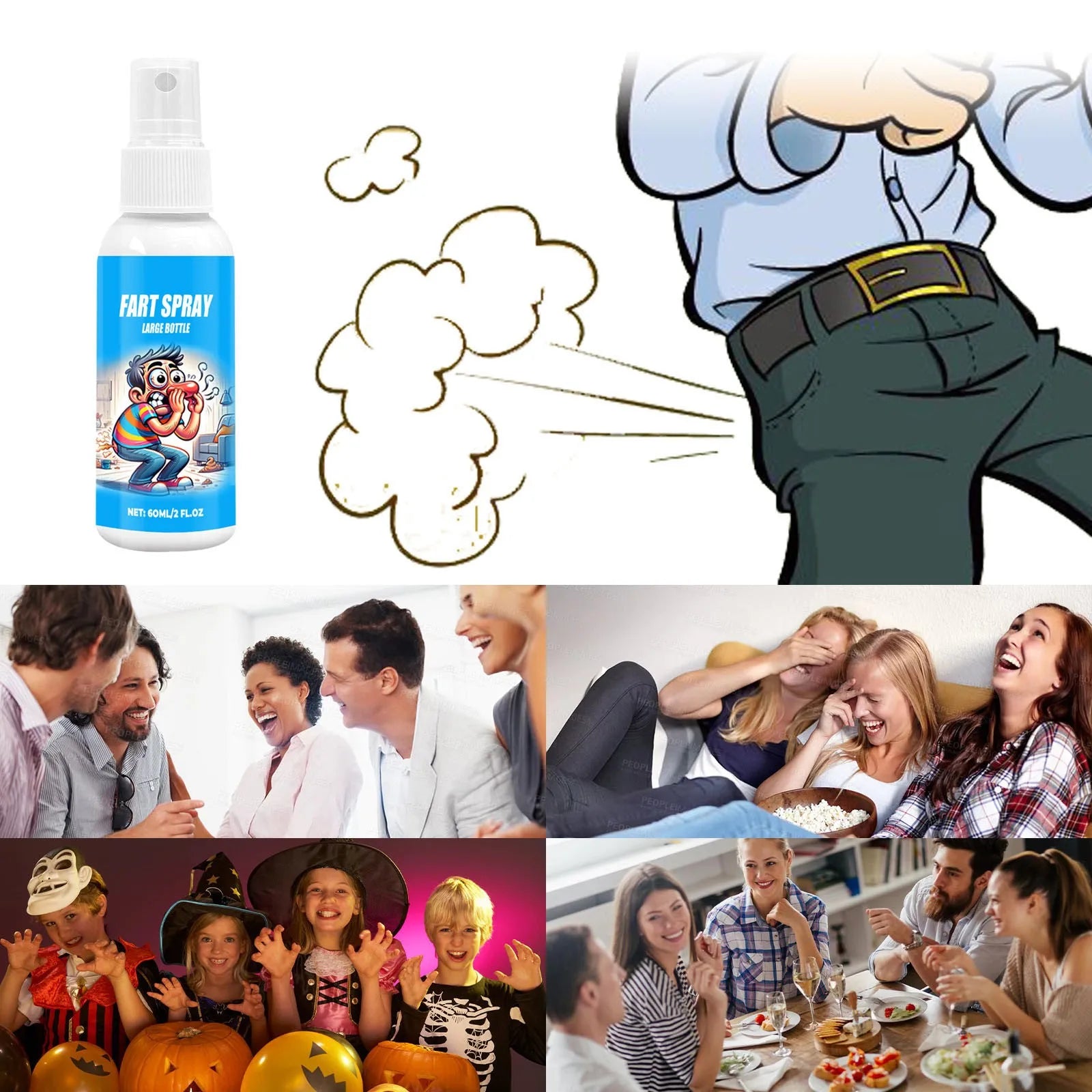 60ml Super Stink Fart Spray – Extra Strong Prank Gag Gift Novelty Prank Spray Oasis Select
