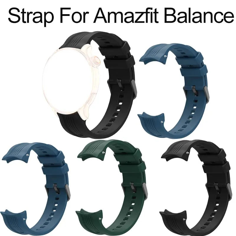 Amazfit Balance Silicone Watch Band – Adjustable Sport Strap Silicone Watch Band Oasis Select