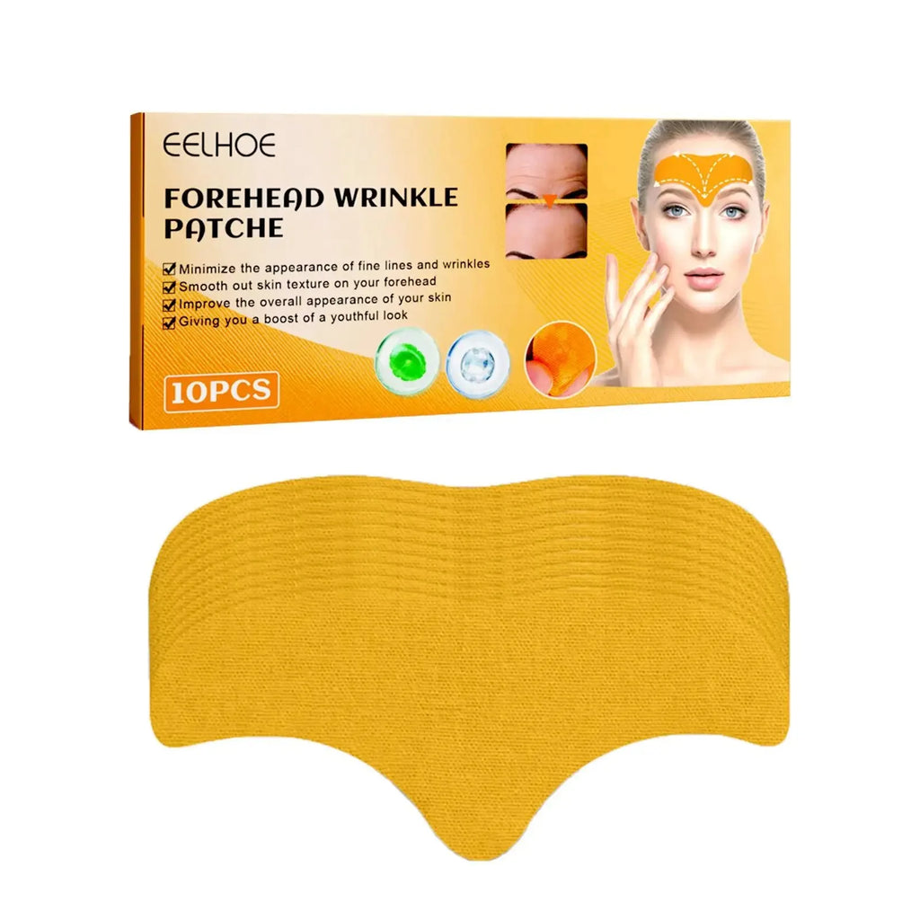 10pcs/box Anti-wrinkle Forehead Line Removal Gel Patch Firming Mask Frown Lines Face Skin Care Stickers Anti-aging Collagen Oasis Select