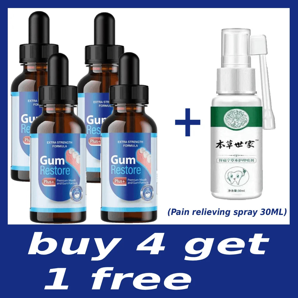 Gum Repair Drops 30ml – Soothe Sore Gums & Remove Tartar Oral Care Serum Oasis Select C