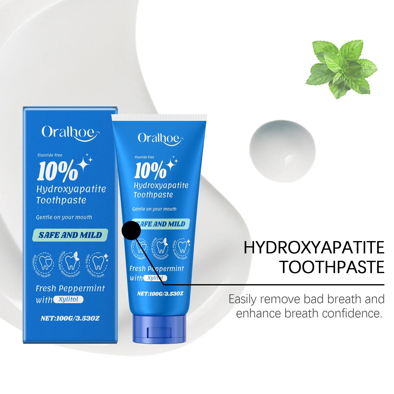Whitening Tooth Toothpaste Dental Bleaching Remove Smoke Coffee Tea Stains Oral Hygiene Cleaning Fresh Breath Tooth Care Product Oasis Select