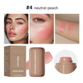 3-in-1Blush Stick Lasting Brightens Facial Cheek Stick Moisturizing Flash Lip Gloss Makeup Lip Gloss Face Rouge Oasis Select 4