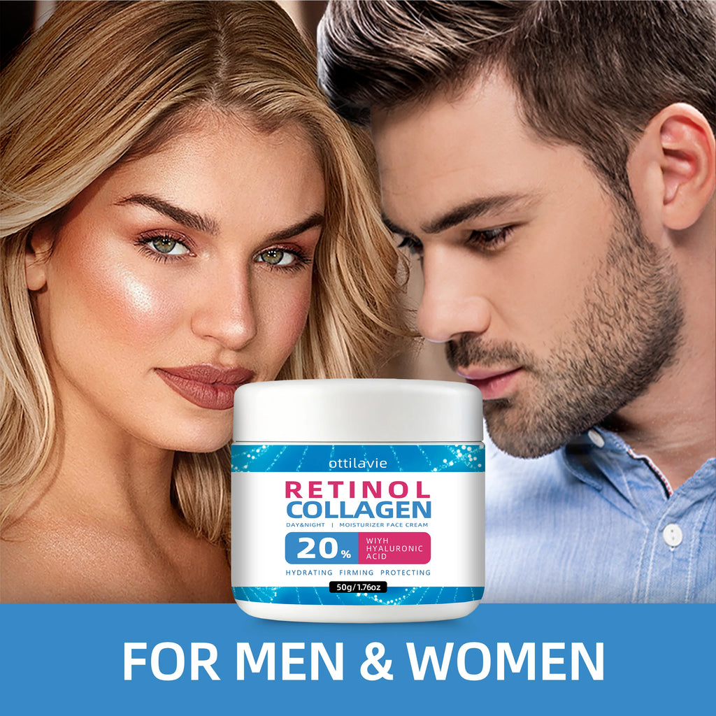 Retinol & Collagen Moisturizing Cream - Day & Night Use, Fast-Absorbing & Non-Greasy, Universal for All Skin Types, Perfect Gift Oasis Select