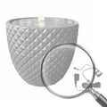 Freestanding Fountain with LED Light Waterfall Fountains Round Stone Patio Fountain Modern for Garden Patio Yard Deck Oasis Select United States
