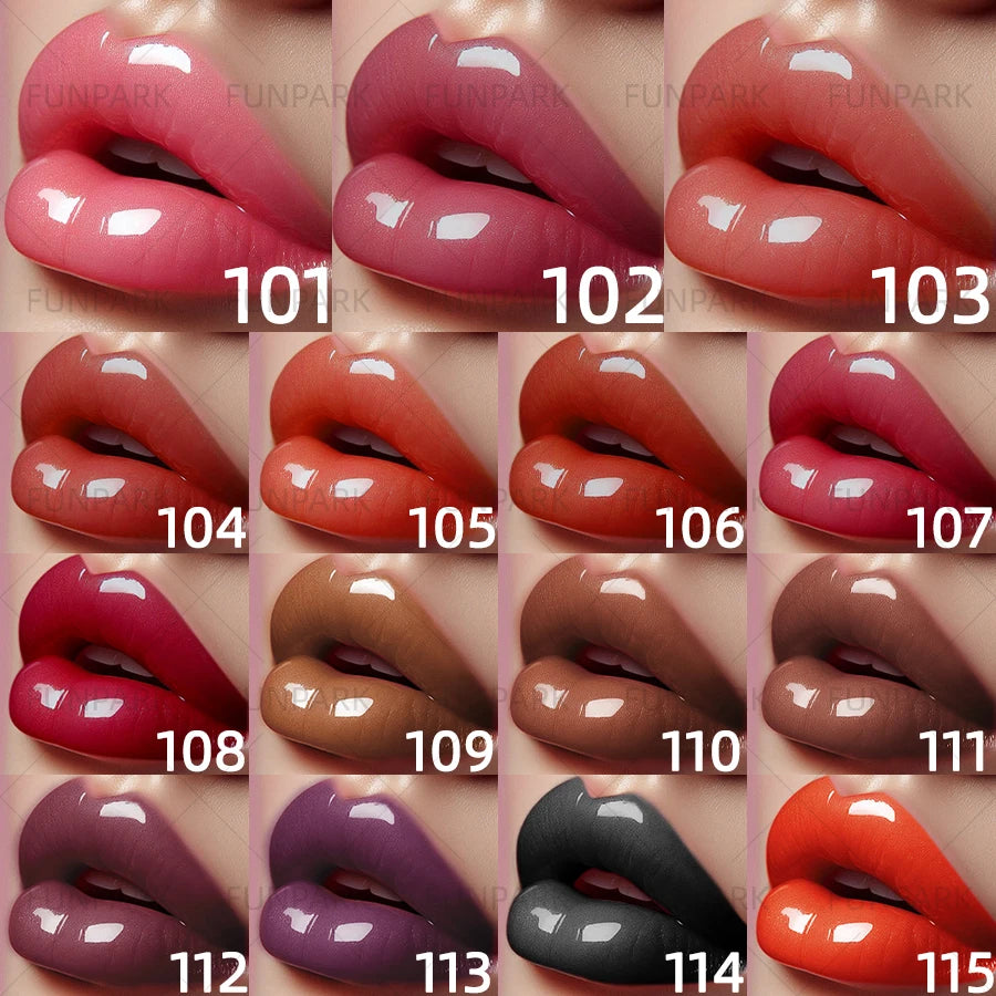 FUNPARK Moisturizing Lip Gloss – 15 Colors, High Pigment Lip Oil