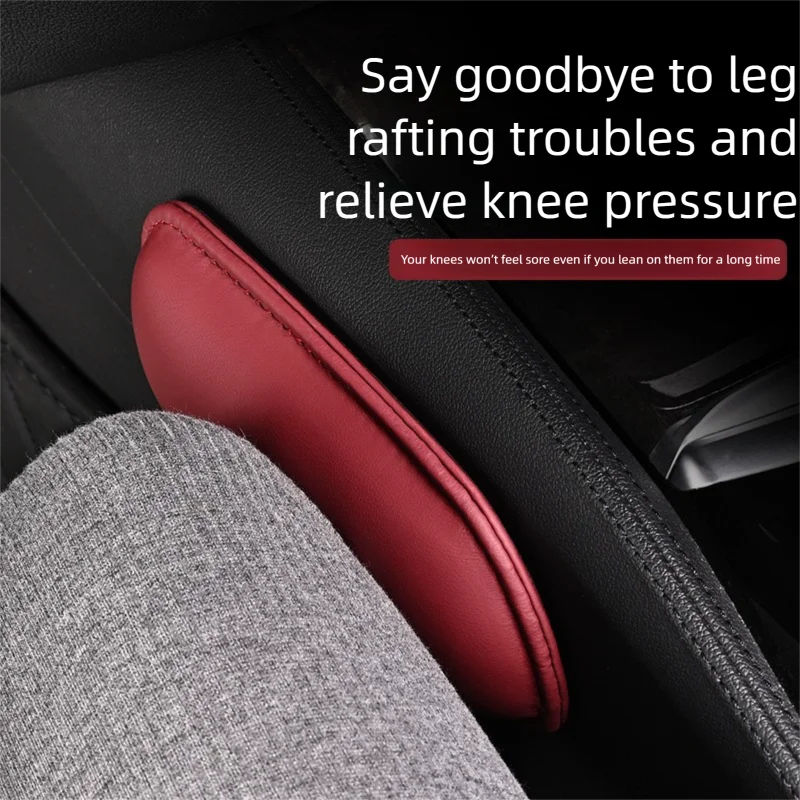 Car Knee & Thigh Cushion – Memory Foam Leather Interior Pad