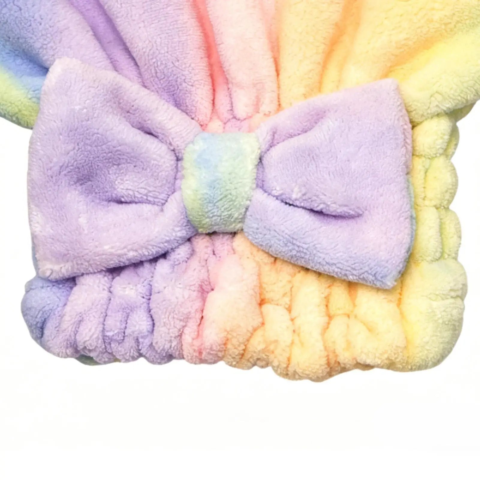Microfiber Hair Drying Towels Head Wrap with Bow-Knot Shower Cap Hair Turban HairWrap Bath Cap for Curly Long Wet Hair Gift Oasis Select