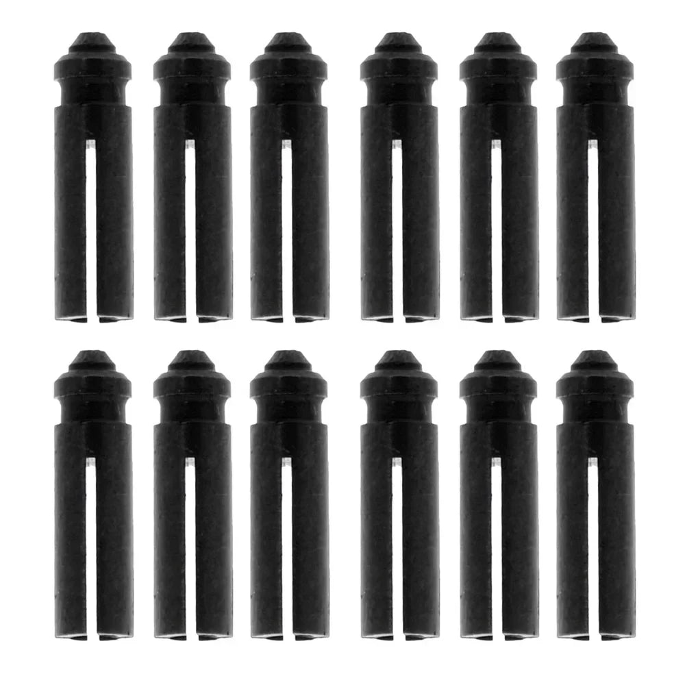 12PC Aluminum Dart Flight Savers Protectors Dart Accessories Oasis Select Black