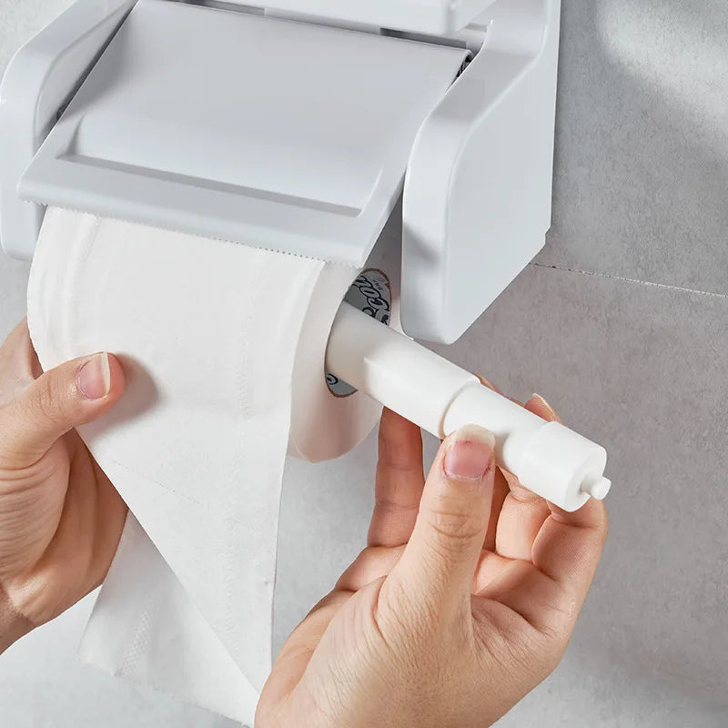 Replacement Toilet Roll Paper Shaft Tissue Box Adjustable Paper Roll Core Tissue Spindle Insert Spring For Bathroom Accessories Oasis Select
