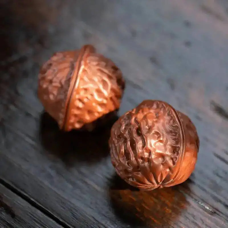 Zisha Tea Pet Walnut Small Ornament Cultural Plaything Playing Walnut Wealth-attracting Sculpture Tea Play Oasis Select