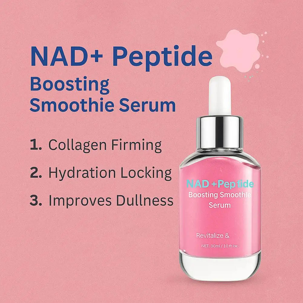 30ml Korean NAD+ Peptide Serum - 5 Ceramides Vegan Collagen, Hydrating Anti-Aging Serum for Revitalized Firm Skin Oasis Select