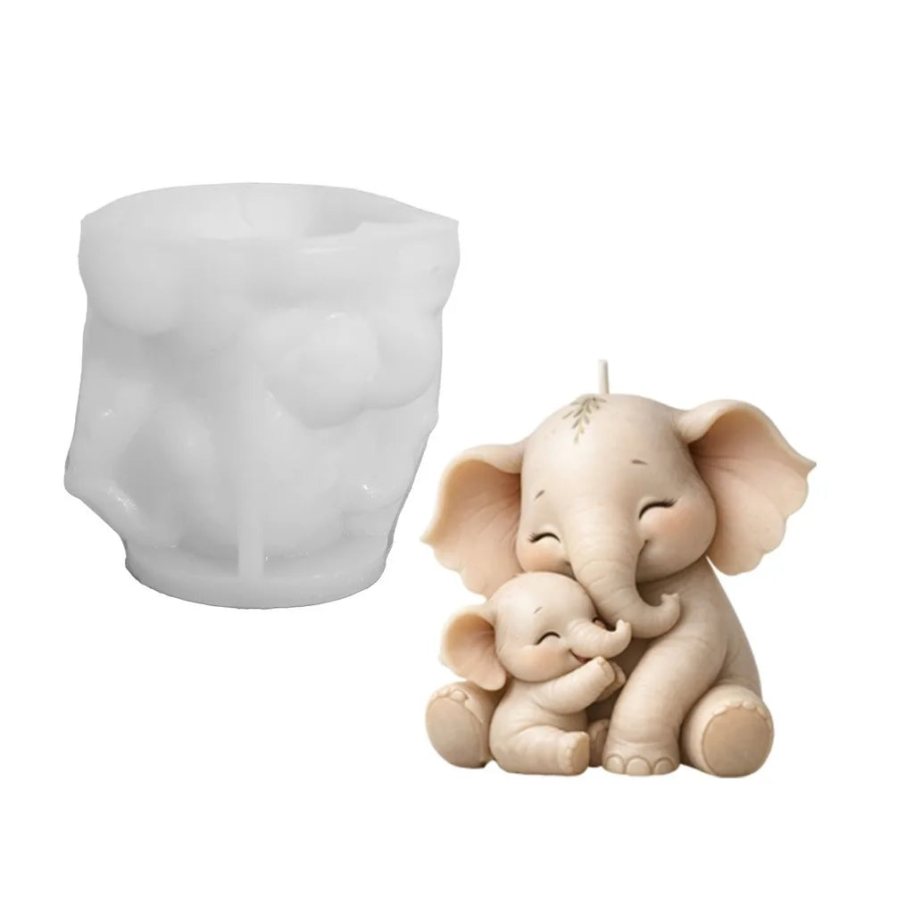 Aromatherapy Candle Mold Easy To Demold Elephant Silicone Mold Resin Ornament Mold Flexible For Commercial Craft Production Diy Oasis Select