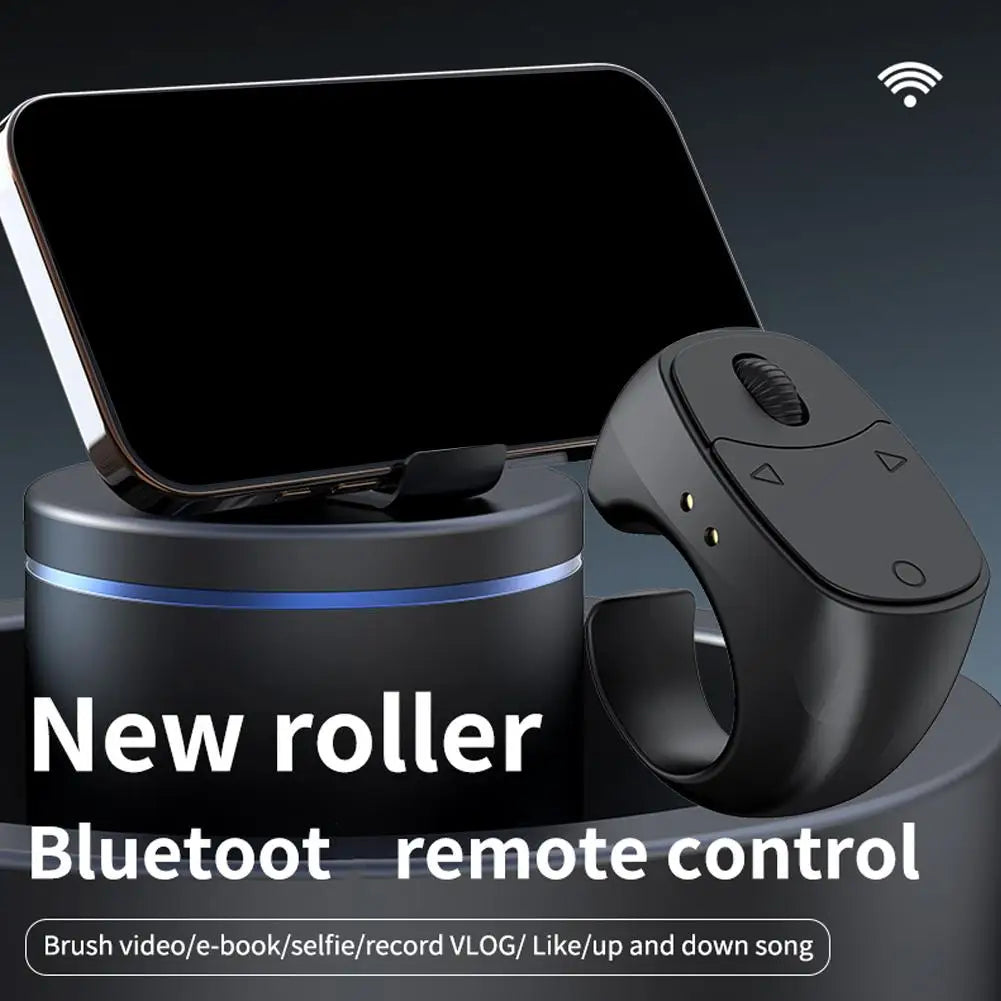 Bluetooth Finger Remote – Selfie, Scroll & Page Turner