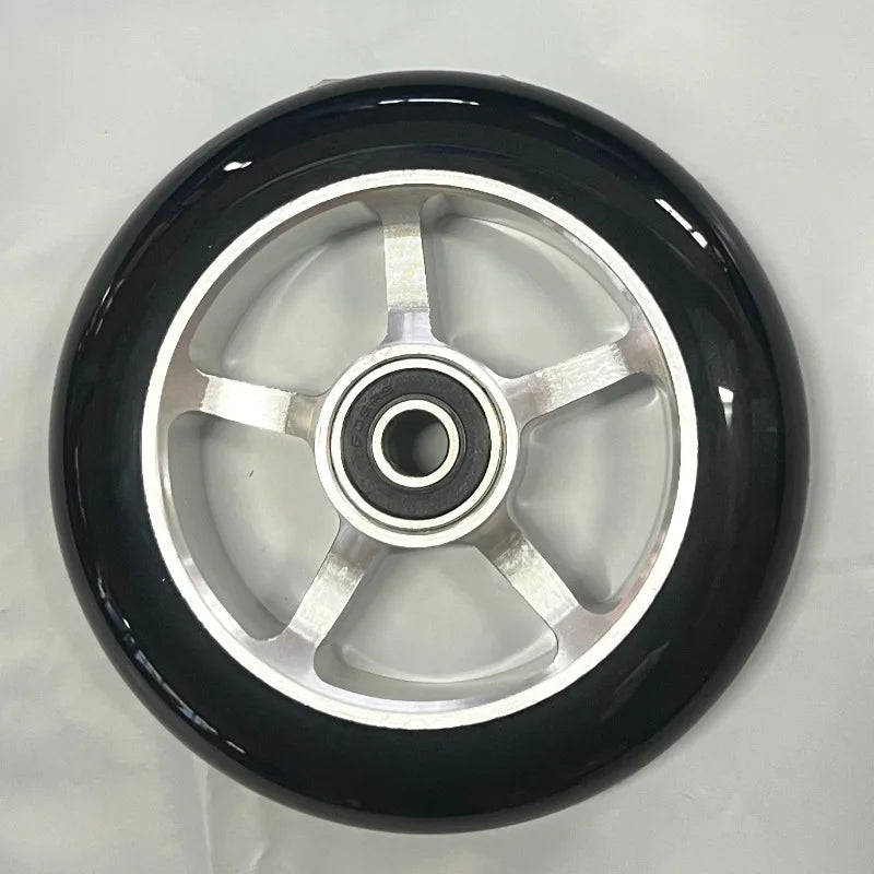 100mm Scooter Wheels Replacement with Bearings Aluminum Wear-Resistant PU Stunt Scooter Parts Kick Scooter Accessories 2pcs/set Oasis Select A 100x24mm