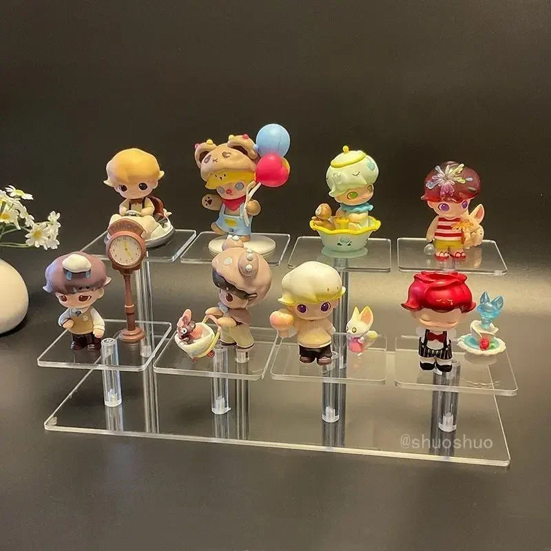 Acrylic Square Display Stand for Figurines, Perfume & Jewelry