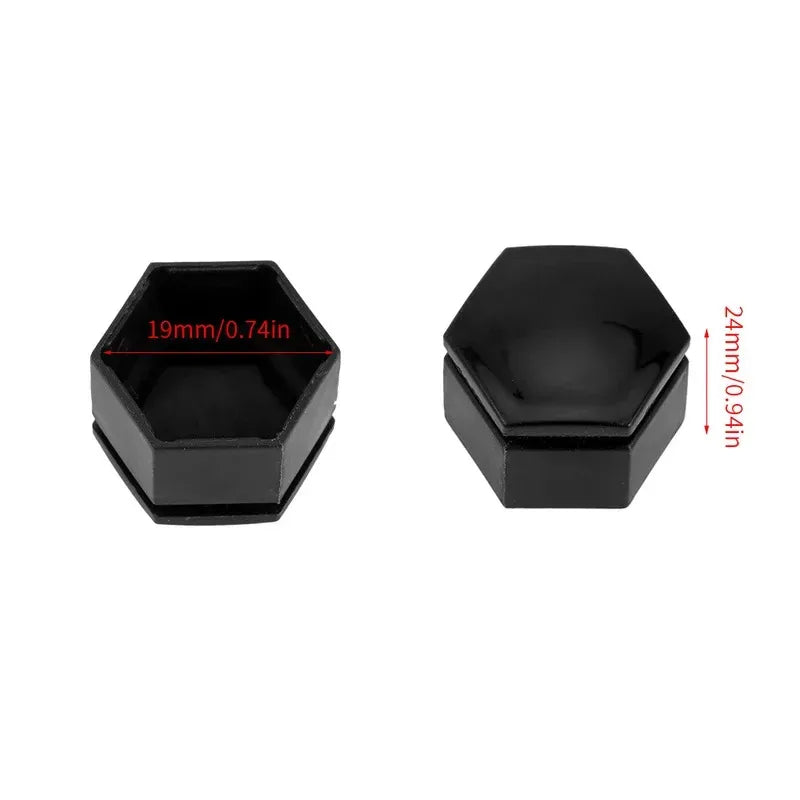 20/40/60/80pcs Car Wheel Nut Cap 17/19/21mm Protective Cap Rust Proof Wheel Hub Screw Cover Tire Nut Bolt External Decoration Oasis Select