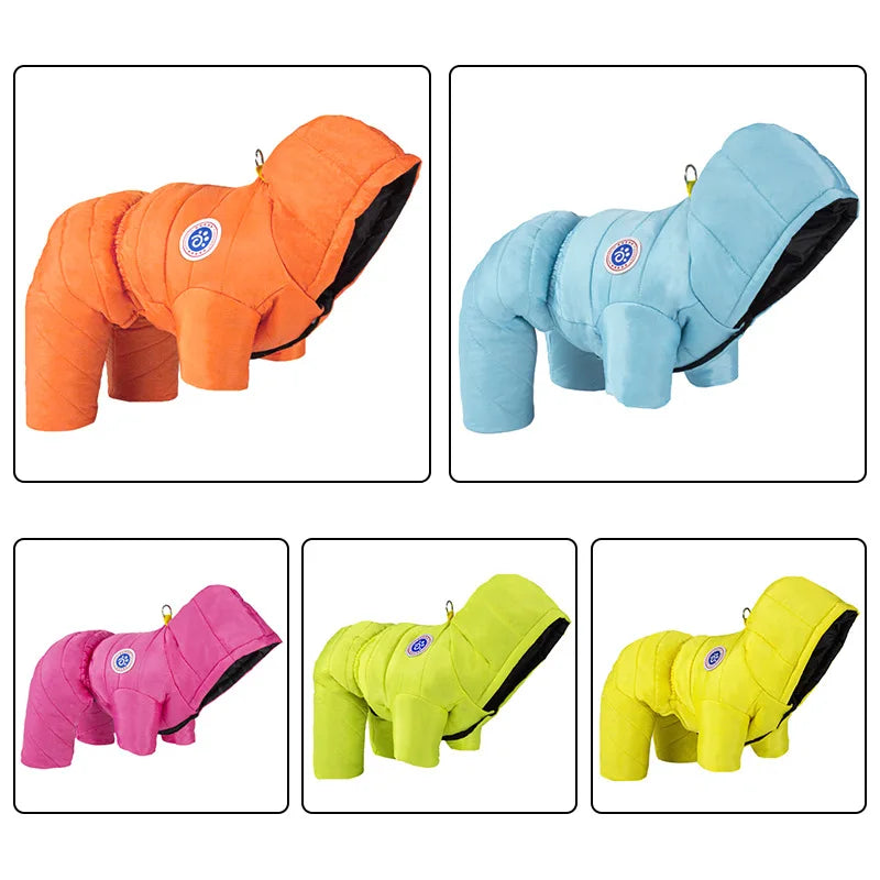 Dog Clothes Autumn and Winter Thickened Cotton Clothes Small Dog Teddy Bimi Bear Winter Warm Waterproof Four-legged Clothes Oasis Select