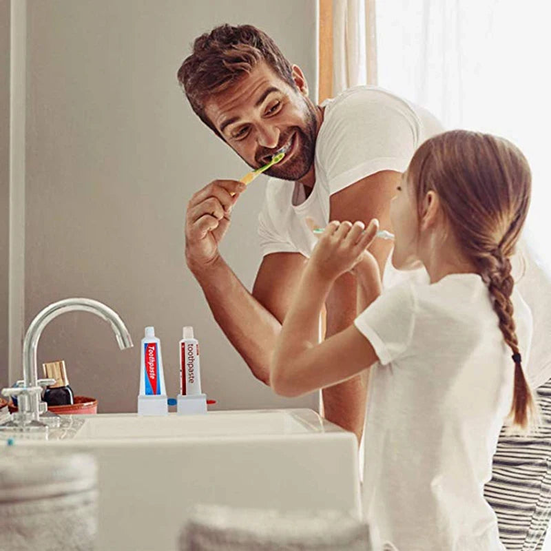 1/2Pcs Toothpaste Squeezer Portable Manual Squeeze With Rolling Tube Facial Cleanser Dispenser Holder Home Bathroom Accessories Oasis Select