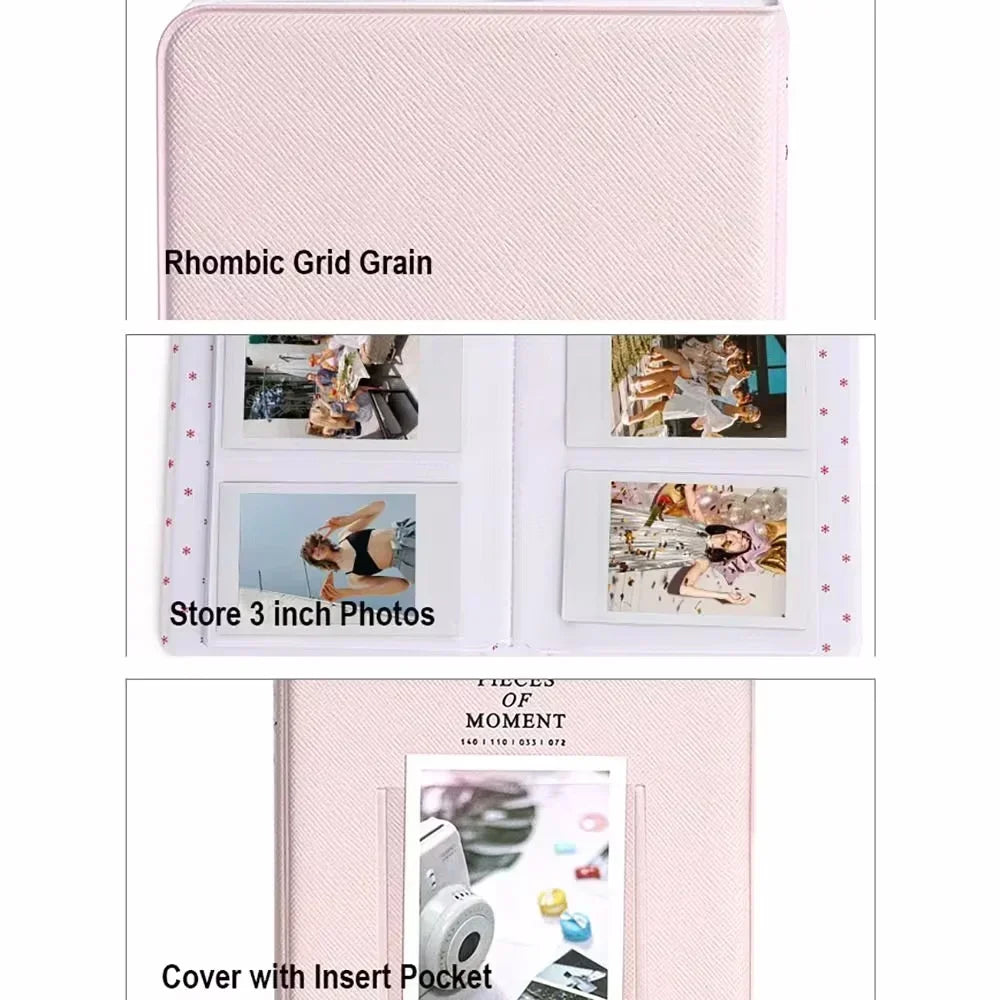64 Pockets Photo Album Inch Pictures Storage Case Stamps Tickets Cards Organizer For Fujifilm Instax Mini 12/11/9 Oasis Select