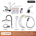 Salon Head Spa Water Frame Head Spa Shower with Water Pump & Heating Function - Shampoo Sink Faucet Kit for Scalp Care Essential Oasis Select No lamp EU Plug