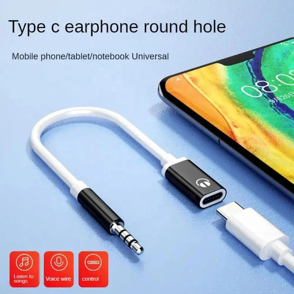3.5mm Male To Type-c Female Headphone Aux Cable Converter Type-C To 3.5mm Jack Converter Earphone Audio Adapter Cable Oasis Select