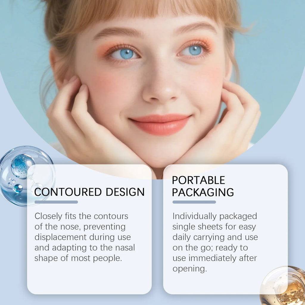 Nicotinamide Nose Patches Clean Excess Oil Unclog Pores Remove Blackheads Smooth Rough Skin Hyaluronic Acid Pore Cleansing Patch Oasis Select