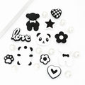 Cute bear shoe accessory set, decorative shoe buckles, removable, suitable for sandals and flip-flops. Oasis Select DS-153