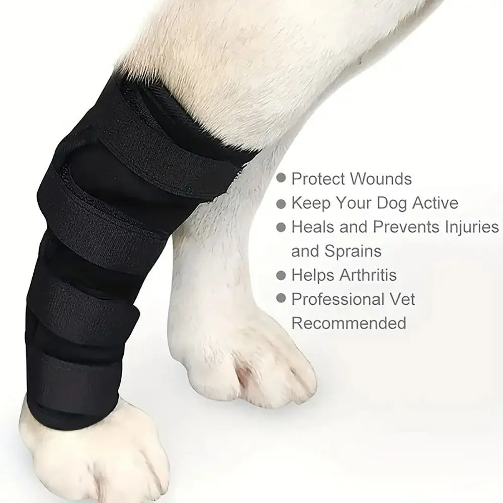 Pet Dog Joint Bandages Wrap Dog Injurie Leg Knee Brace Strap Protection Prevent Licking Sleeve Doggy Supplies Oasis Select