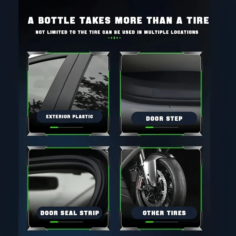Black Gloss Tire Coating Paste – Tire Shine Wax & Brightener Tire Shine Paste Oasis Select