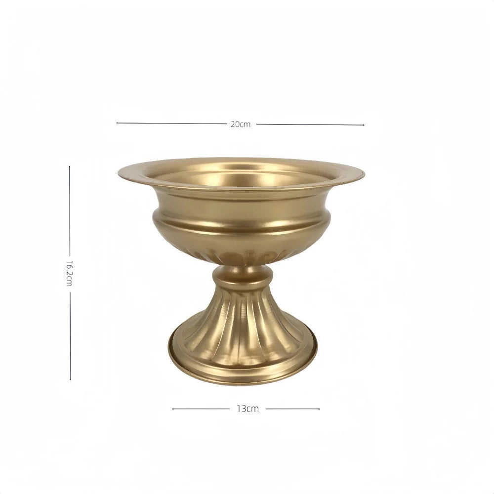Gold Wedding Froral Vases Flower Arrangement Pots Flower Holder Pot Planter for Table Centerpieces Party Living Room Decoration Oasis Select Gold 4