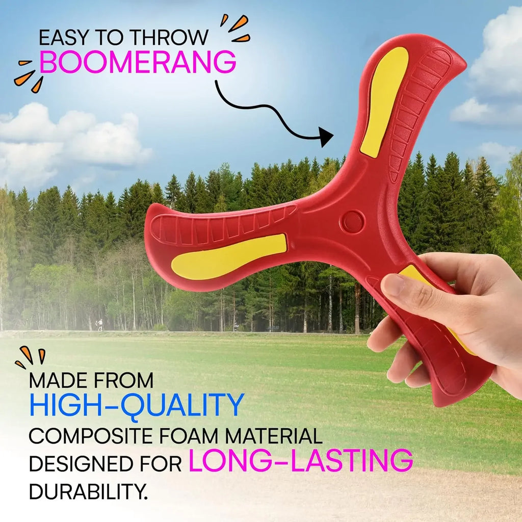 1-20PCS Tri-Blade Boomerang for Kids Outdoor Toys Safe Durable Flying Disc Family Fun Sport Game Parent-Child Interaction Oasis Select