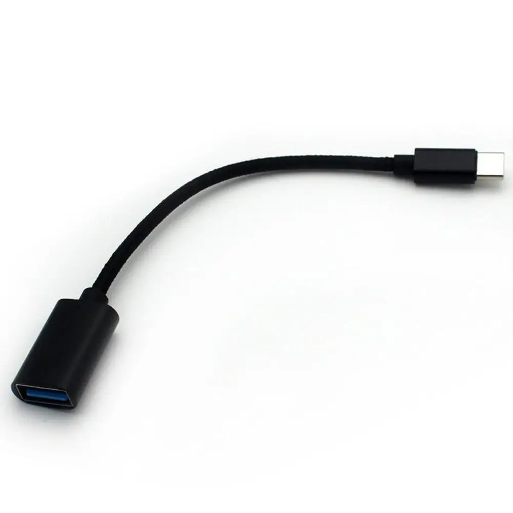Short Digital Cables Converter Type C Cable Mobile Phone OTG Connector Cable OTG USB Cable USB to Type C Adapter OTG Data Cable Oasis Select black
