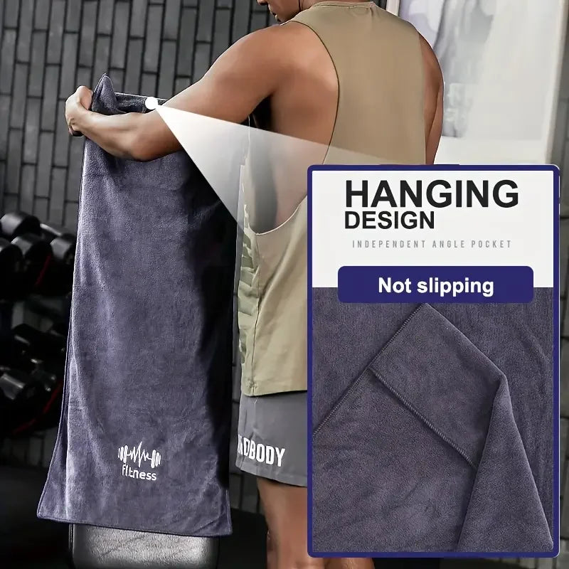 Super absorbent sports towel suitable for men and women - embroidered, quick drying fitness towel with sleeve cover Oasis Select