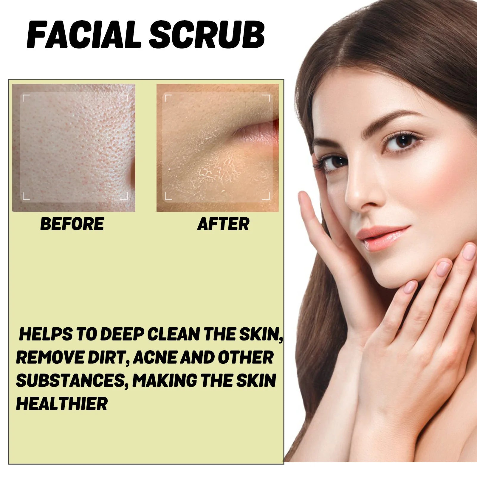 WIYUN Facial Exfoliating Scrub Cream – Brighten & Clarify 30g