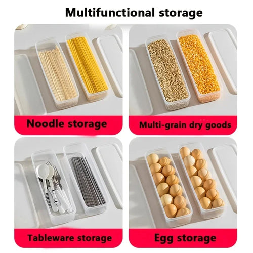 1/3/6pcs Refrigerator Side Door Storage Box Food Vegetable Fruit Eggs Fresh Organizer Household Kitchen Fridge Containers Boxes Oasis Select