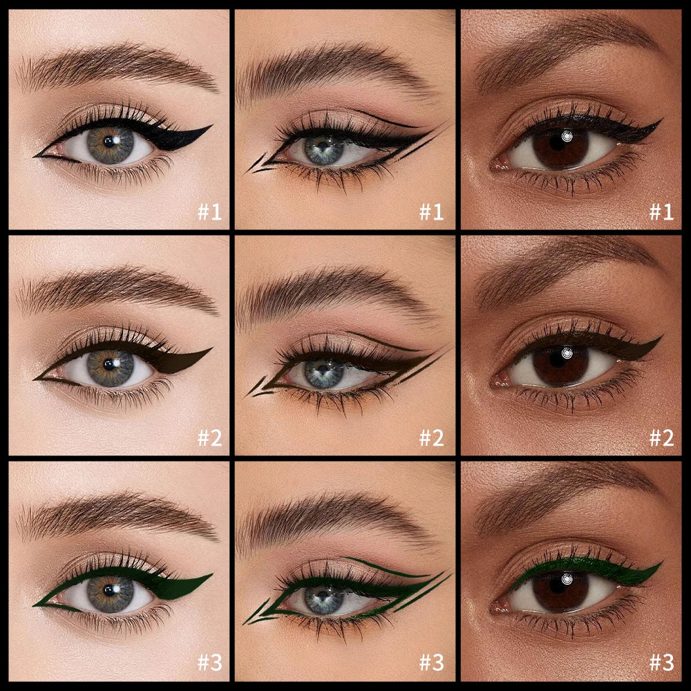 Matte Liquid Waterproof Eyeliner Brown Black 17H Long Last Sweat Proof Waterproof Wear Vegan Smudgeproof Makeup Cosmetics Oasis Select