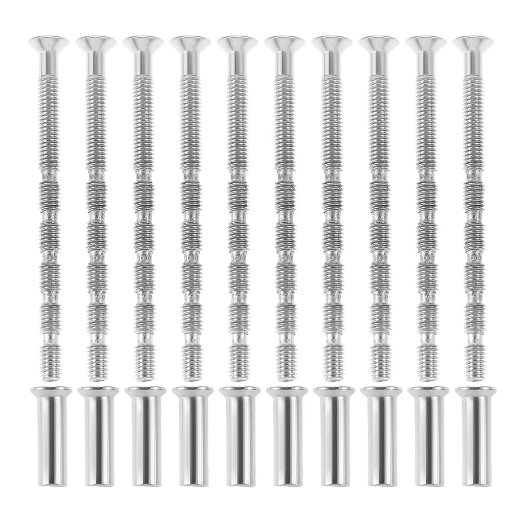 10 Sets Cross Iron Screws Cuttable M4*60mm with Nuts M4*16mm for Door Handles,cabinet Drawer Knobs,eyebolts,Furniture Hardware Oasis Select