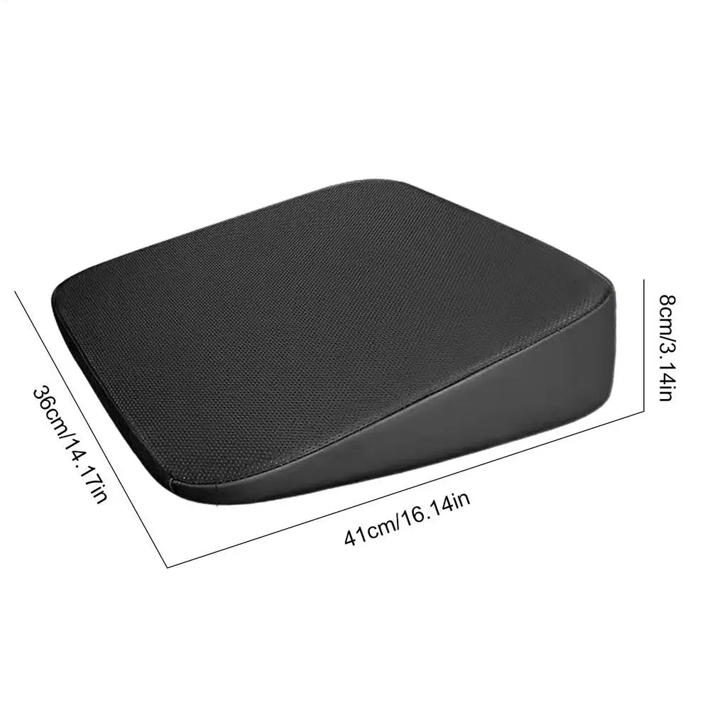Car Seat Cushion Universal Wedge Car Seat Cushion Foam Truck Seat Cushion Wear-Resistant Short People Driver Seat Booster Oasis Select Black 8CM