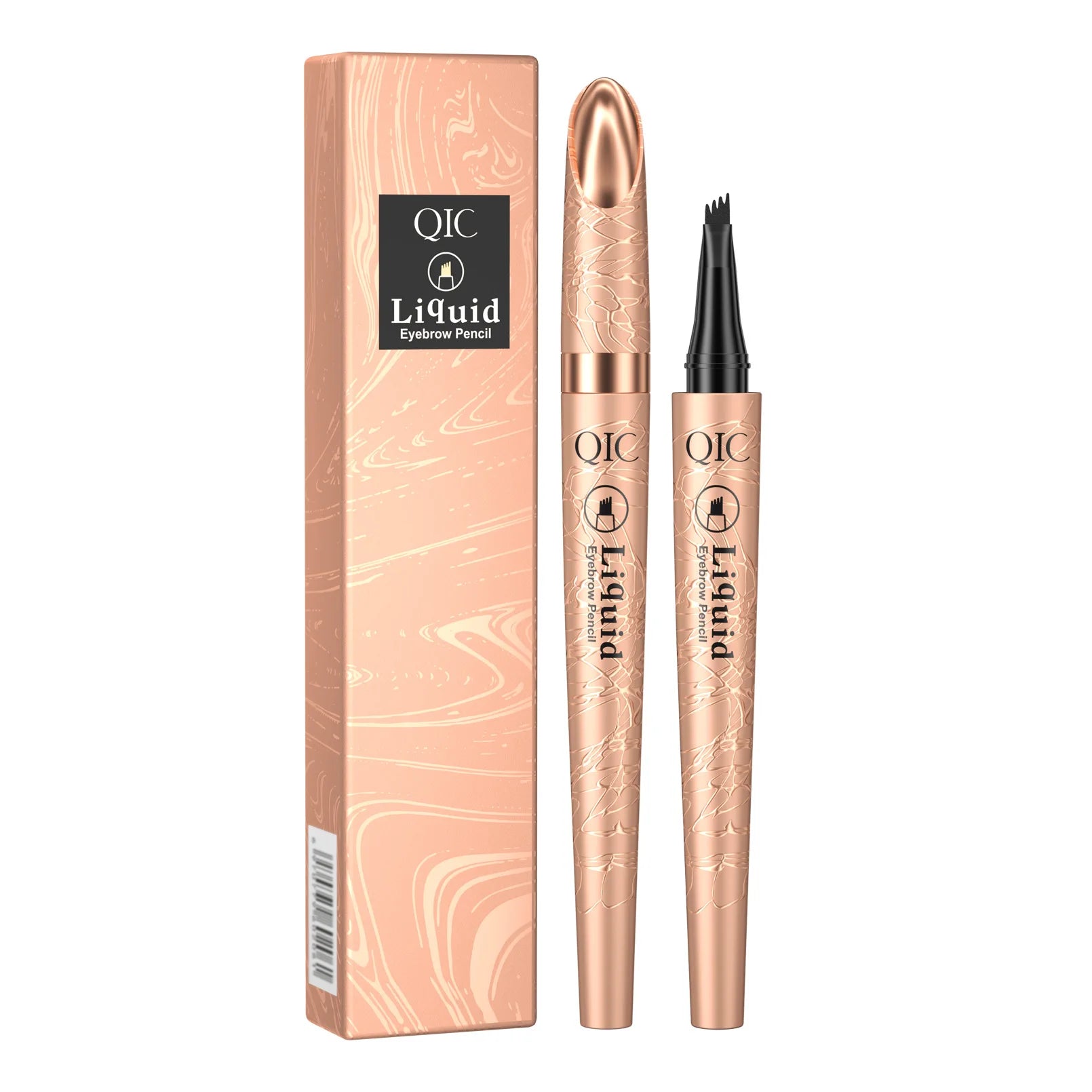 QIC 4-Tip Microblading Eyebrow Pen – Waterproof, 4 Colors