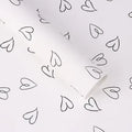 Waterproof Heart Pattern Bouquet Wrapping Paper Decorative Flower Packaging Material Gift Wrapping Paper Floral Craft Supply Oasis Select 20 sheets white