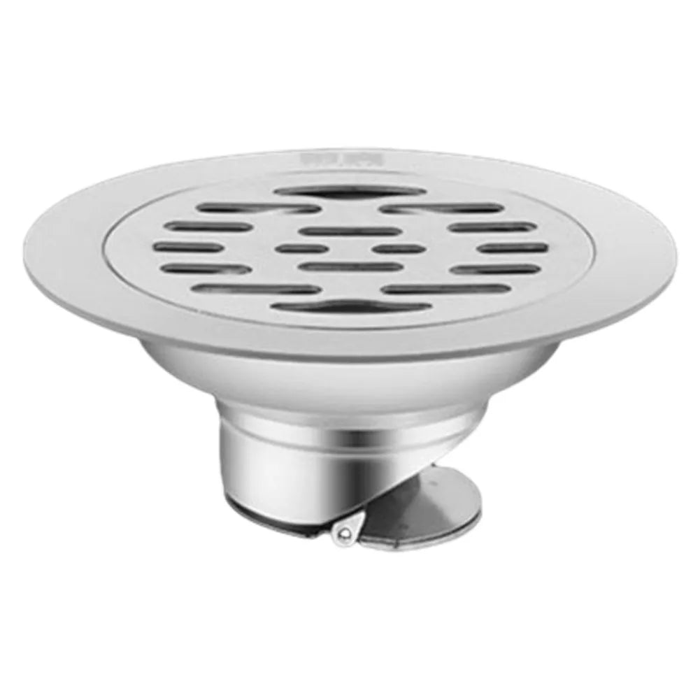 Stainless Steel Floor Drains Anti-odor Drainer Shower Strainer Cover 10cm Deodorant For Kitchen Hotel Bathroom Oasis Select Single (short)