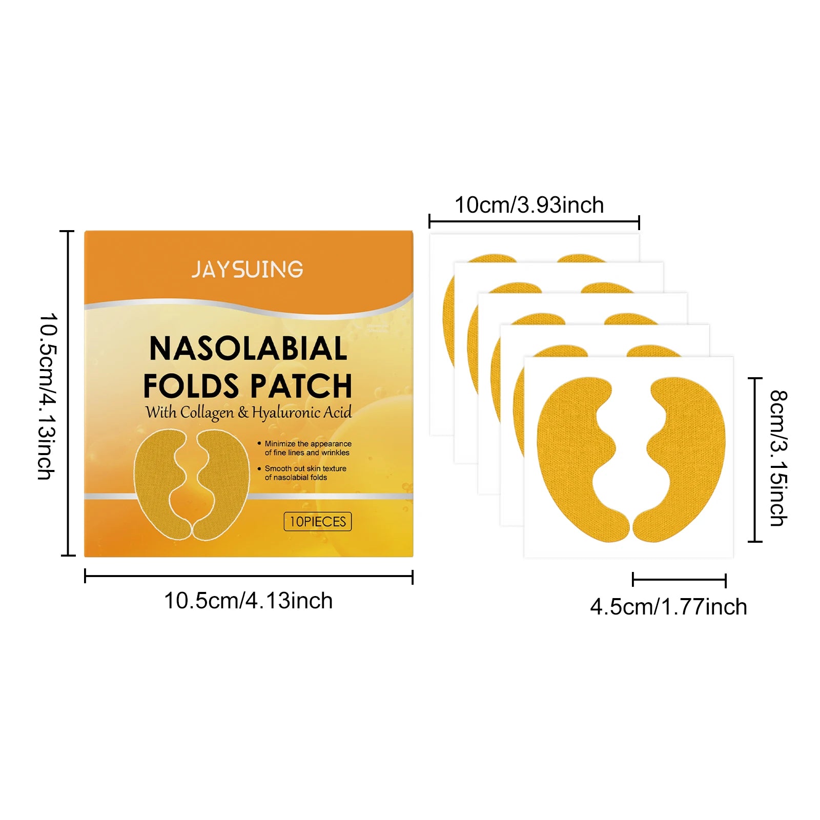 Nasolabial Fold Patch Face Lifting Sticker Fade Fine Lines Moisturizing Anti-Wrinkle Hydrating Daily Use Skincare Essential Oasis Select