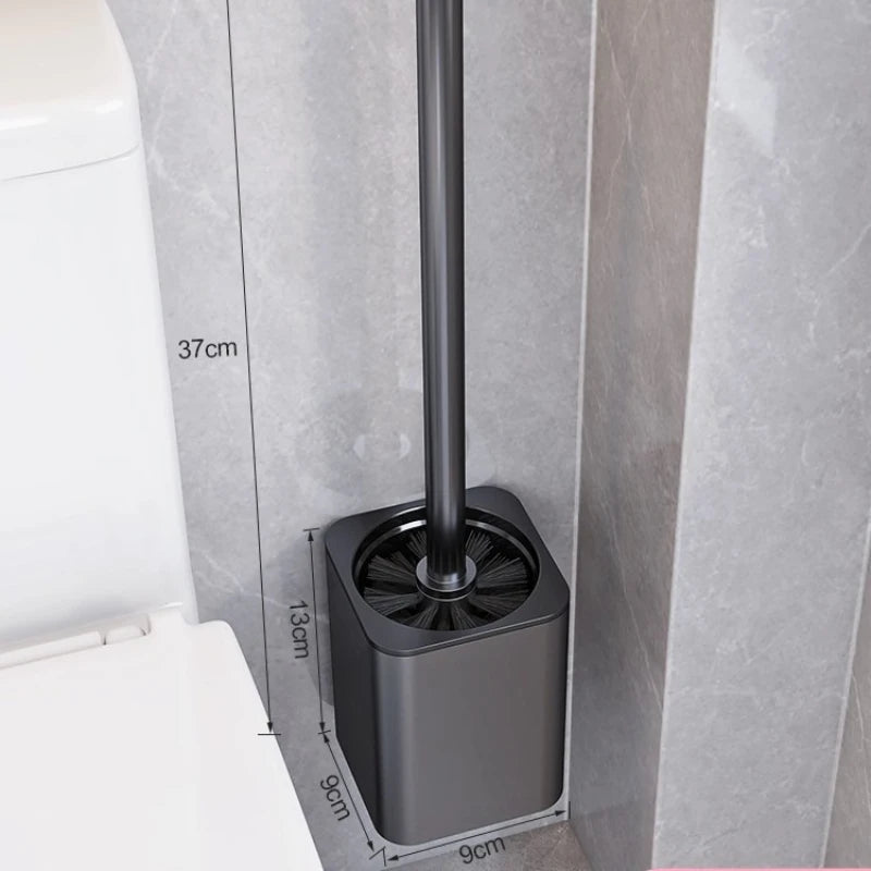 Toilet Brush, Shelf, No Punching, Household No Dead Ends, Toilet Brush, Toilet, Bathroom Toilet, Cleaning Artifact Oasis Select