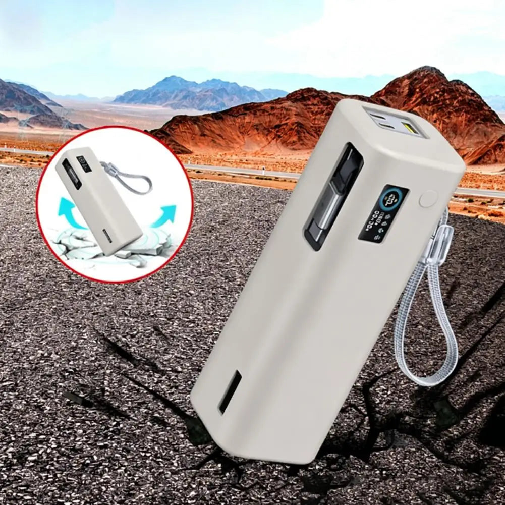 For Baseus 25000mAh Power Bank Silicone Case Bag Anti-collision Anti-touch 360° All-round Protection Sleeve Carrying Travel Case Oasis Select
