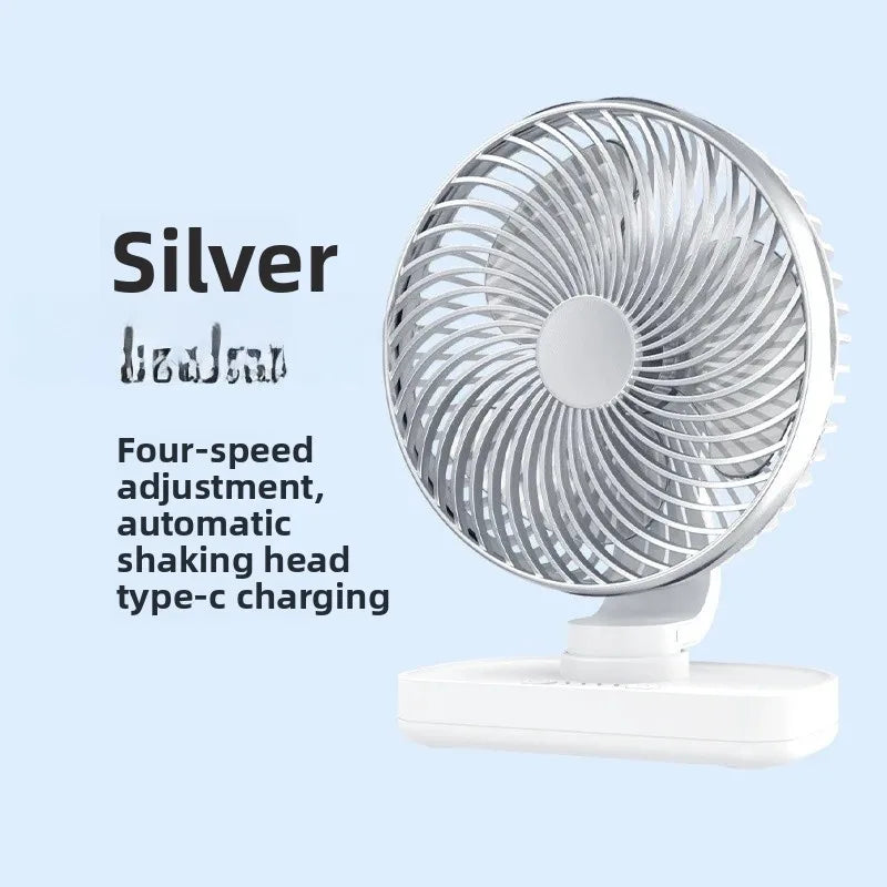 URGGU USB Rechargeable Oscillating Desktop Fan – 7W