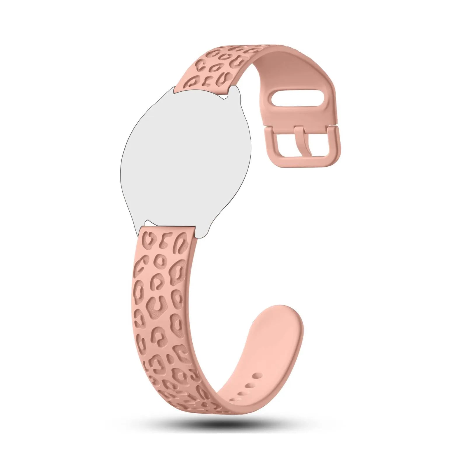 20mm Leopard Silicone Watch Band for Amazfit & Huawei GT Silicone Watch Band Oasis Select Sand Pink